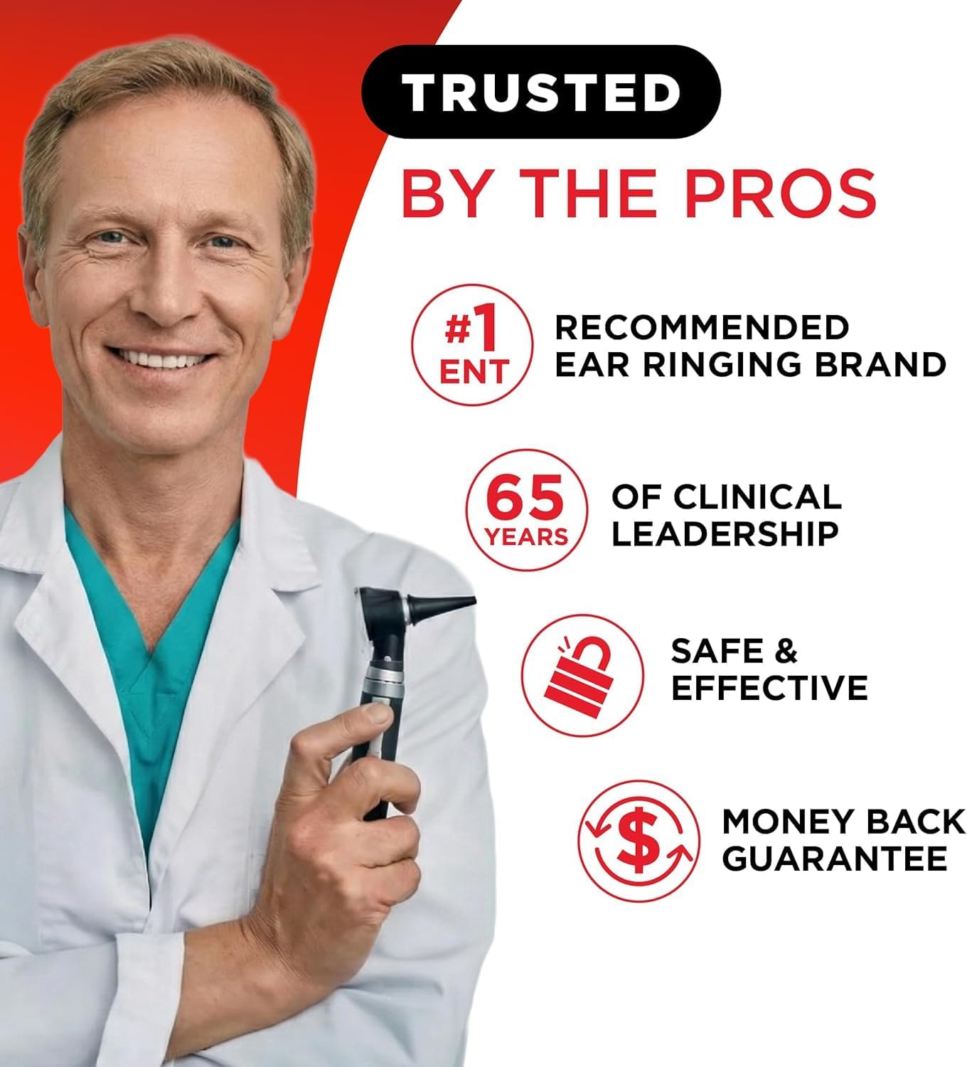 LIPO Ear Ringing Relief Supplement - Relief for Ringing Ears - Calcium for Daily Ear Health Support - 150 Caplets